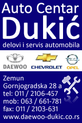 Auto Centar Dukić, Daewoo, Chevrolet, Ope, Zemun