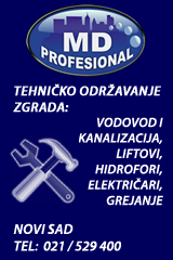 MD Profesional, Novi Sad - tehničko održavanje zgrada - vodovod i kanalizacija, liftovi, hidrofori, električari, grejanje