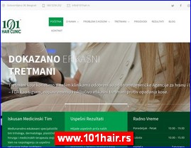 Clinics, doctors, hospitals, spas, Serbia, www.101hair.rs