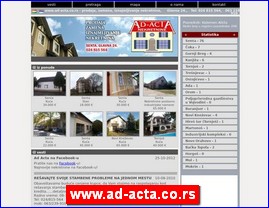 Real estate, Serbia, www.ad-acta.co.rs