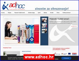 kole stranih jezika, www.adhoc.hr