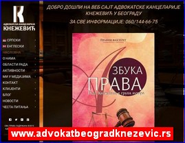 Lawyers, law offices, www.advokatbeogradknezevic.rs