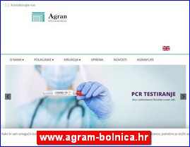 Clinics, doctors, hospitals, spas, laboratories, www.agram-bolnica.hr