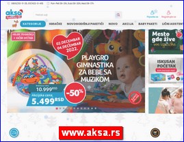Oprema za decu i bebe, www.aksa.rs