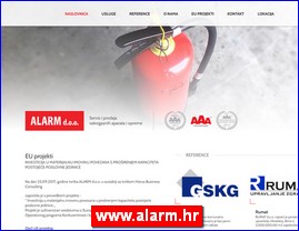 Alarms, security, www.alarm.hr