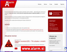 Alarms, security, www.alarm.si