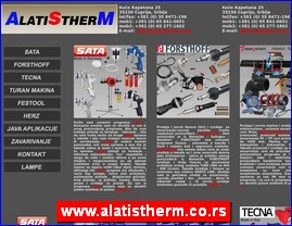 Industrija, zanatstvo, alati, Srbija, www.alatistherm.co.rs