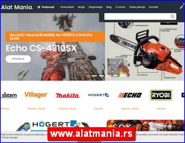 Alati, delovi, mašine, benzinski alati, baterijski alati, električni alati, ručni alati, rezervni delovi, Makita, Echo, Oleo-Mac, Villager, AGM, Bosch, Metabo, Högert, Fiskars, Alatmania, Senta, www.alatmania.rs