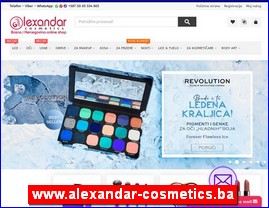 Cosmetics, cosmetic products, www.alexandar-cosmetics.ba