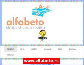 Foreign language schools, www.alfabeto.rs