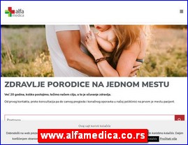 Clinics, doctors, hospitals, spas, Serbia, www.alfamedica.co.rs