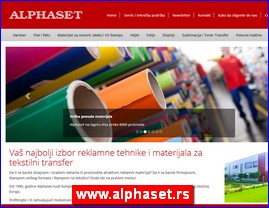 Grafiki dizajn, tampanje, tamparije, firmopisci, Srbija, www.alphaset.rs