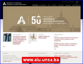 Picture galleries, painters, studios, painting, www.alu.unsa.ba