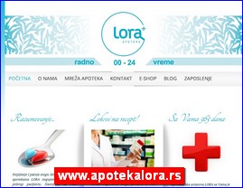 Drugs, preparations, pharmacies, www.apotekalora.rs