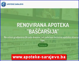 Drugs, preparations, pharmacies, www.apoteke-sarajevo.ba