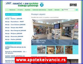 Drugs, preparations, pharmacies, www.apotekeivancic.rs