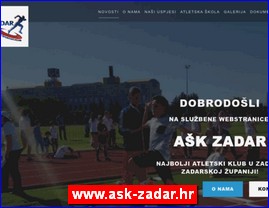 Sportski klubovi, atletika, atletski klubovi, gimnastika, gimnastički klubovi, aerobik, pilates, Yoga, www.ask-zadar.hr