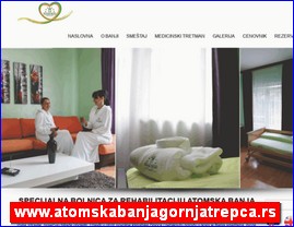 Clinics, doctors, hospitals, spas, laboratories, www.atomskabanjagornjatrepca.rs