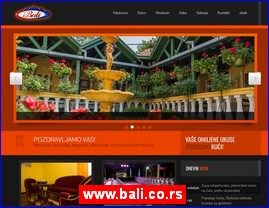 Restorani, www.bali.co.rs