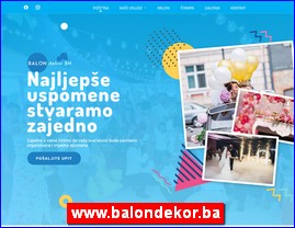 Catering, organization of celebrations, organization of weddings, www.balondekor.ba