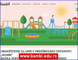 Vrtii, zabavita, obdanita, jaslice, www.bambi.edu.rs