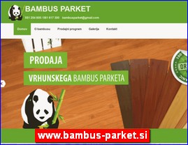 Floor coverings, parquet, carpets, www.bambus-parket.si