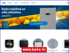 White appliances, washing machines, refrigerators, household appliances, www.beko.hr