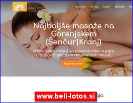 Frizeri, saloni lepote, kozmetiki saloni, www.beli-lotos.si