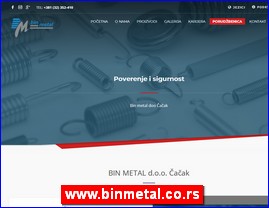 Metal industry, www.binmetal.co.rs