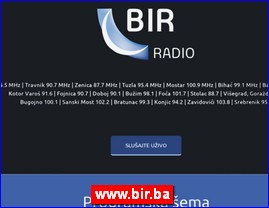Radio stations, www.bir.ba