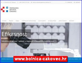 Clinics, doctors, hospitals, spas, laboratories, www.bolnica-cakovec.hr