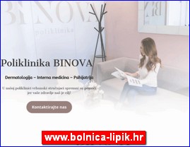 Clinics, doctors, hospitals, spas, laboratories, www.bolnica-lipik.hr