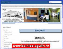 Clinics, doctors, hospitals, spas, laboratories, www.bolnica-ogulin.hr