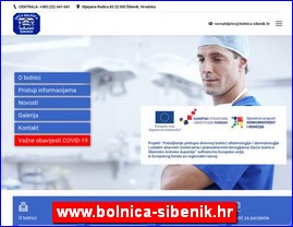 Clinics, doctors, hospitals, spas, laboratories, www.bolnica-sibenik.hr