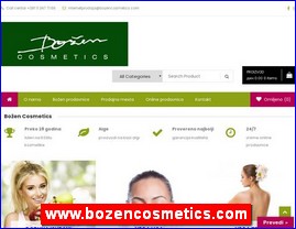 Cosmetics, cosmetic products, www.bozencosmetics.com