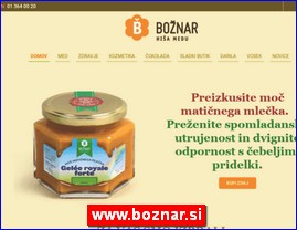 Med, proizvodi od meda, pčelarstvo, www.boznar.si