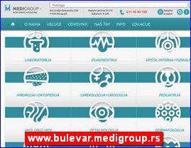 Clinics, doctors, hospitals, spas, Serbia, www.bulevar.medigroup.rs