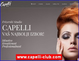 Frizeri, saloni lepote, kozmetiki saloni, www.capelli-club.com