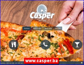 Pizza, pizzerias, pancake houses, www.casper.ba