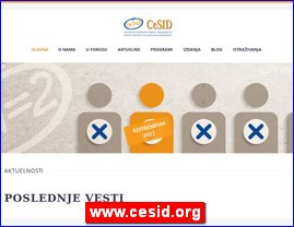 Nevladine organizacije, Srbija, www.cesid.org