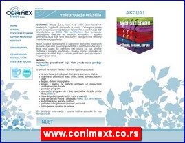 Posteljina, tekstil, www.conimext.co.rs