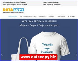 Grafiki dizajn, tampanje, tamparije, firmopisci, Srbija, www.datacopy.biz