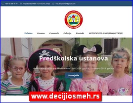 Kindergartens, nurseries, www.decijiosmeh.rs