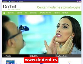 Clinics, doctors, hospitals, spas, Serbia, www.dedent.rs