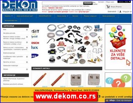 Sanitaries, plumbing, www.dekom.co.rs