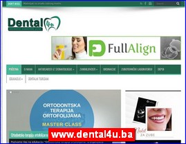 Stomatološke ordinacije, stomatolozi, zubari, www.dental4u.ba