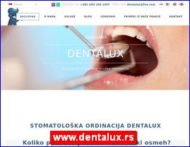 Stomatološke ordinacije, stomatolozi, zubari, www.dentalux.rs