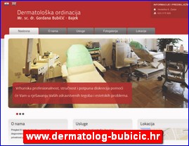Clinics, doctors, hospitals, spas, laboratories, www.dermatolog-bubicic.hr