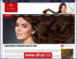 Frizeri, saloni lepote, kozmetiki saloni, www.dhair.rs