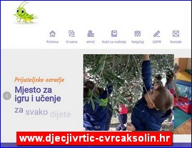 Kindergartens, nurseries, www.djecjivrtic-cvrcaksolin.hr